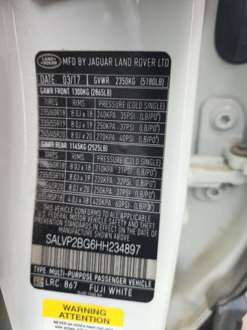 2017 LAND ROVER RANGE ROVER EVOQUE SE #3286650287