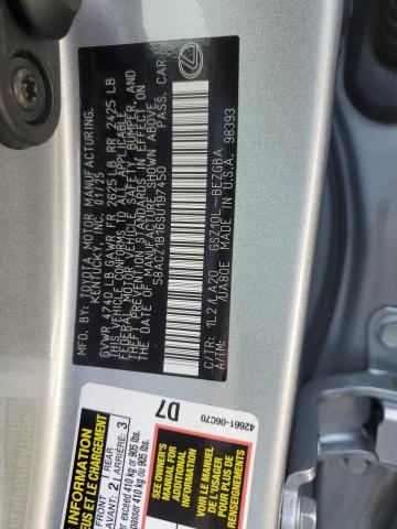2025 LEXUS ES 350 BAS 58ACZ1B16SU197450