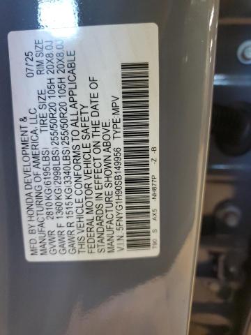 2025 HONDA PILOT BLAC #3308487283