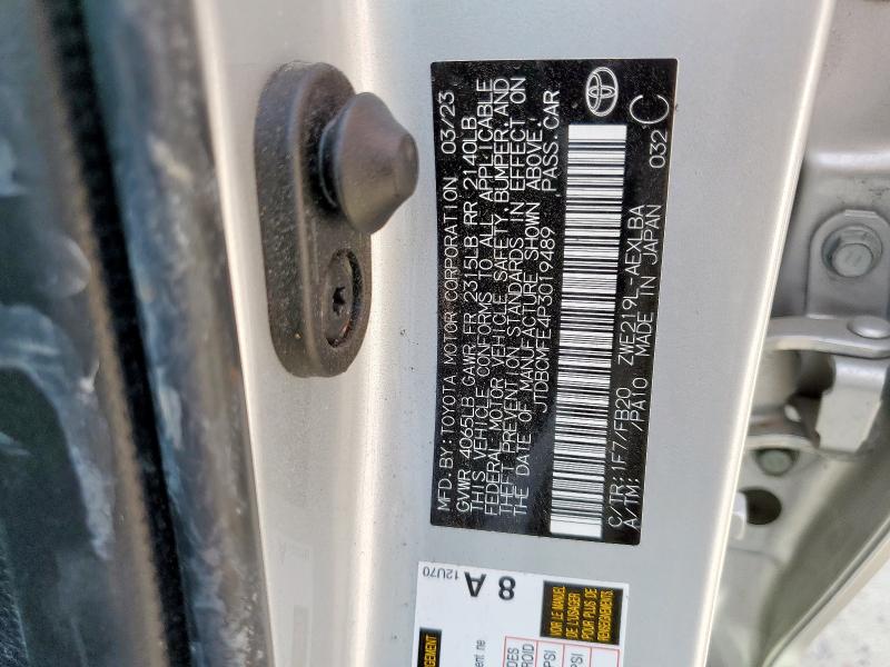 2023 TOYOTA COROLLA LE #3304613451