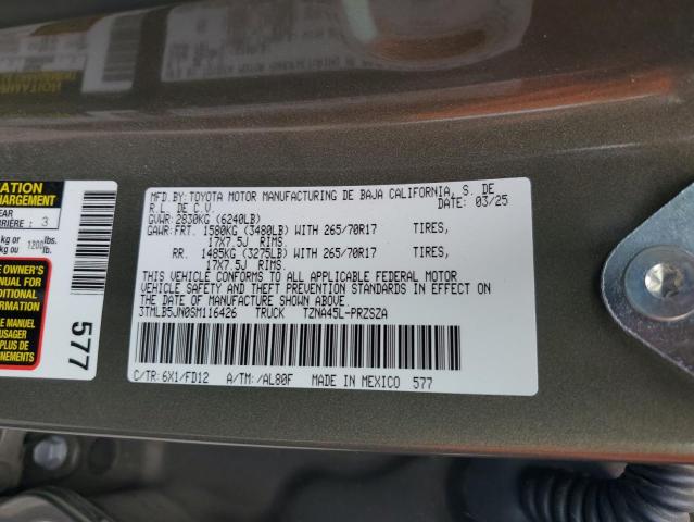 2025 TOYOTA TACOMA DOU 3TMLB5JN0SM116426