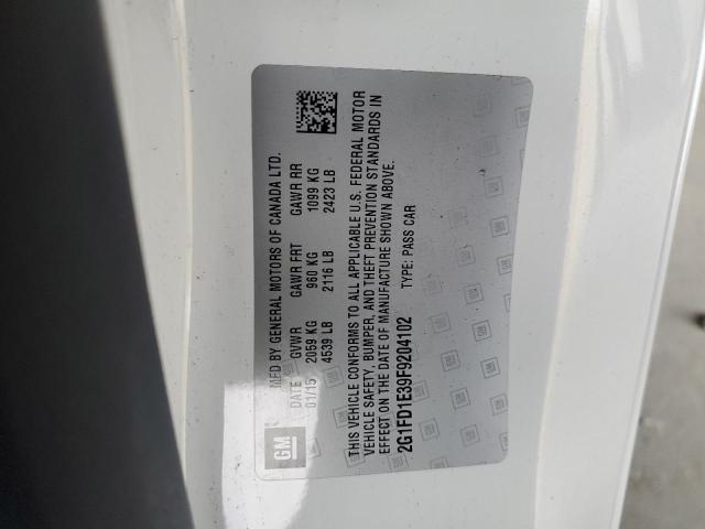 2015 CHEVROLET CAMARO LT 2G1FD1E39F9204102