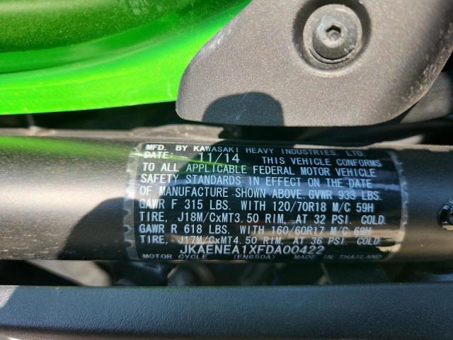 2015 KAWASAKI EN650 A - JKAENEA1XFDA00422