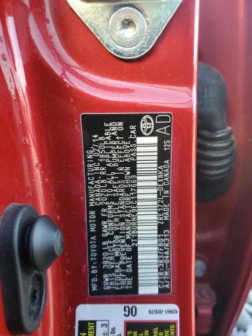 2014 TOYOTA COROLLA L #3284033795