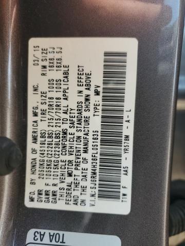 2015 HONDA CR-V LX - 5J6RM4H36FL051635