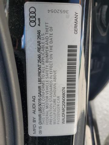 2016 AUDI A6 PREMIUM WAUDFAFC2GN068074