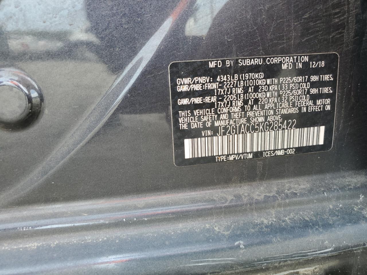 SUBARU CROSSTREK PREMIUM