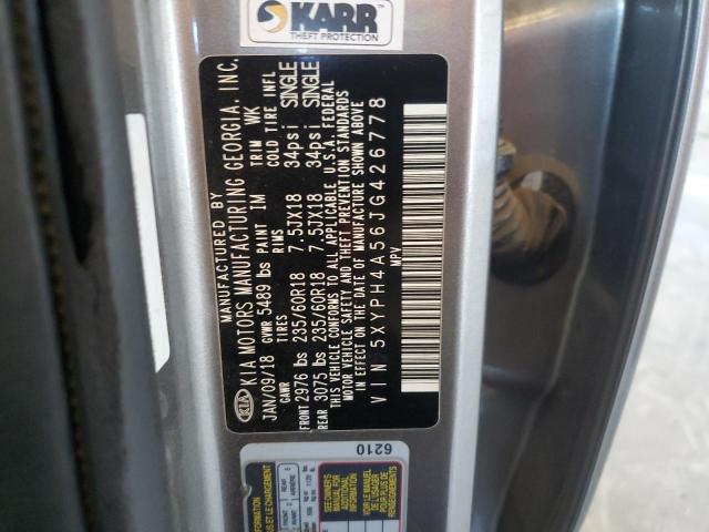 2018 KIA SORENTO EX 5XYPH4A56JG426778