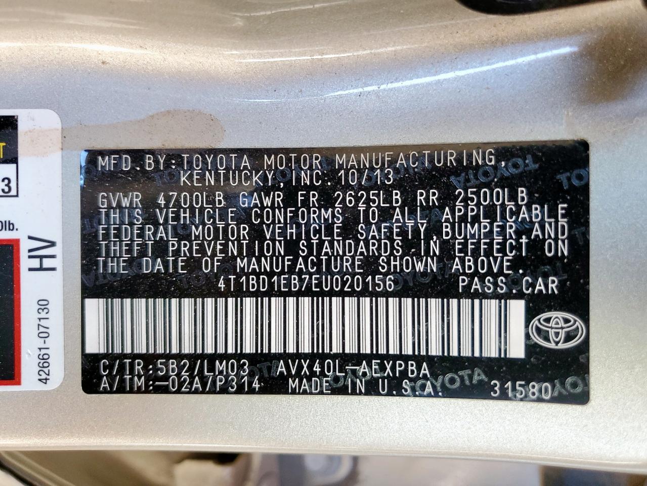 TOYOTA AVALON HYBRID