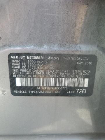 2017 MITSUBISHI MIRAGE ES ML32A3HJXHH008773