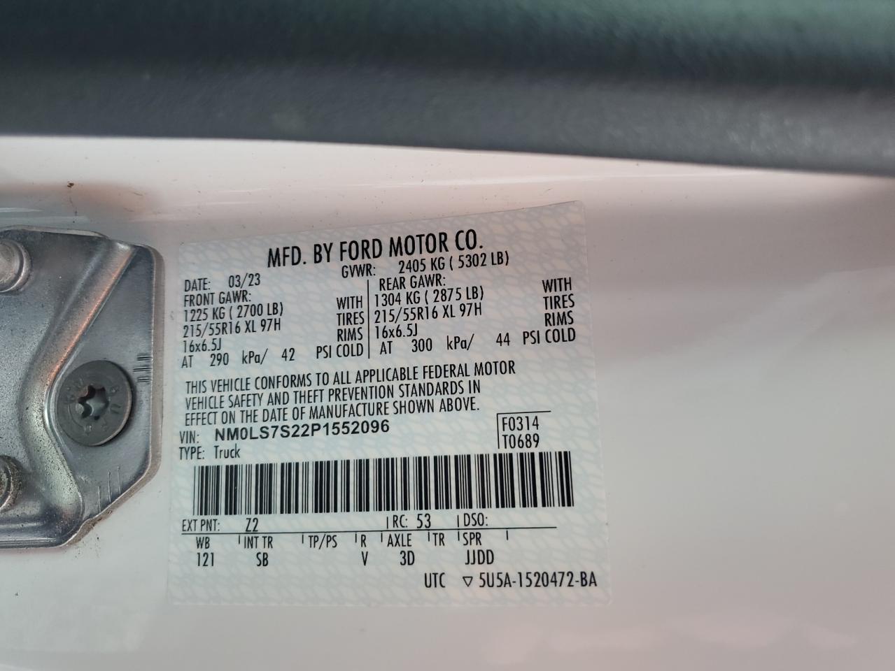 FORD TRANSIT CONNECT XL