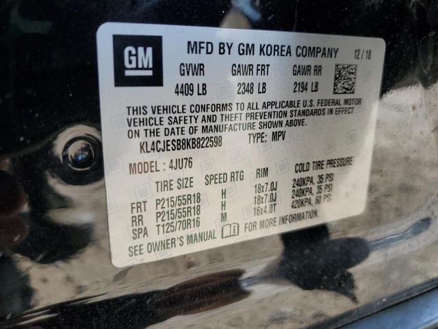 2019 BUICK ENCORE PRE KL4CJESB8KB822598