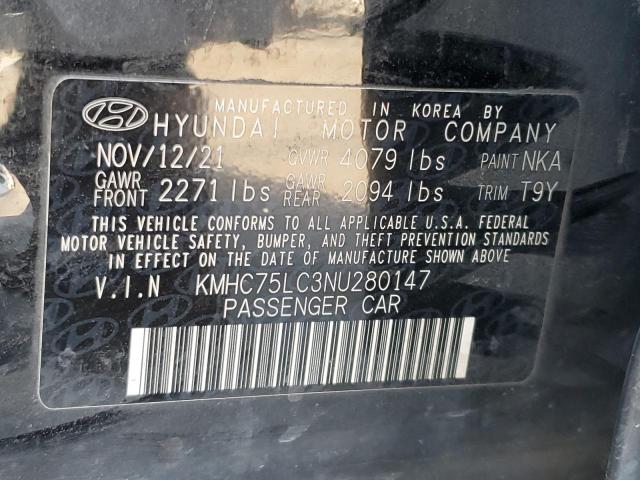 2022 HYUNDAI IONIQ SE KMHC75LC3NU280147