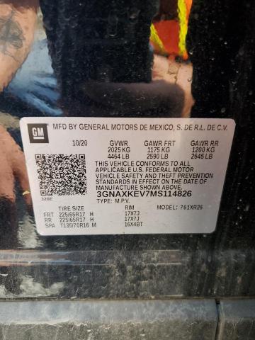 2021 CHEVROLET EQUINOX LT #3284860041