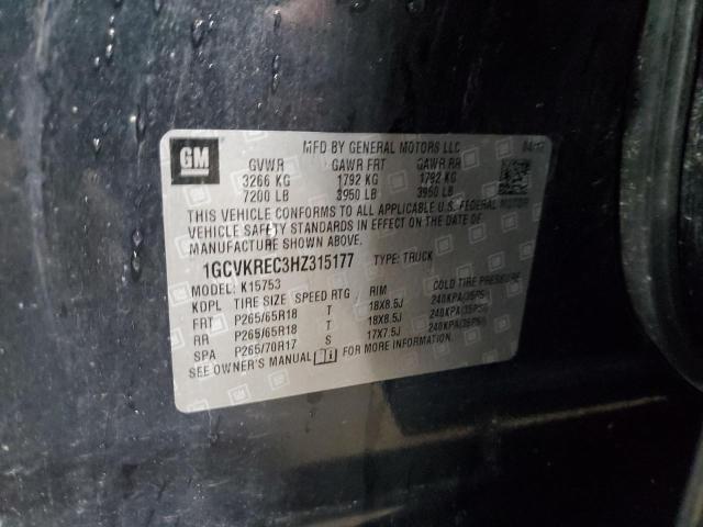 2017 CHEVROLET SILVERADO K1500 LT 1GCVKREC3HZ315177