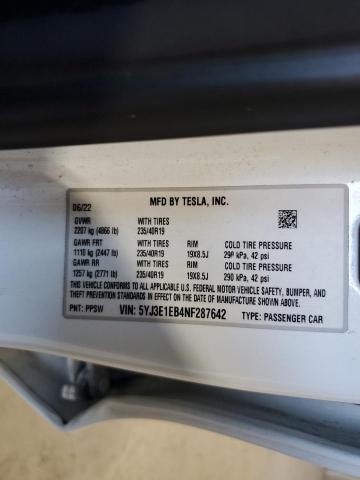 2022 TESLA MODEL 3 #3311622327