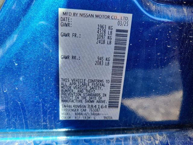 2025 NISSAN ALTIMA SV 1N4BL4DV6SN384164