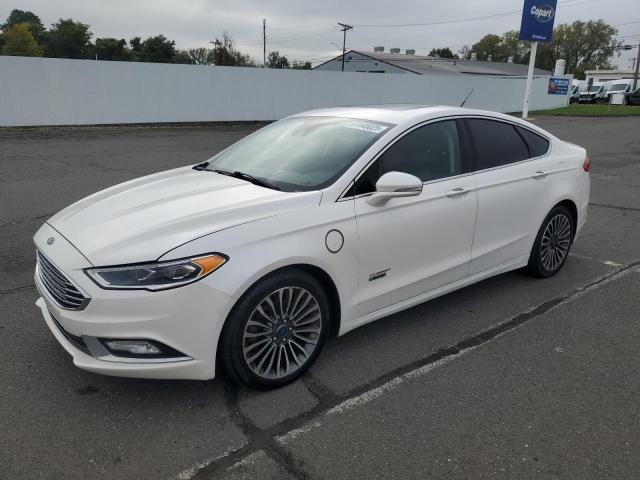 FORD FUSION TIT 2017 white sedan 4d hybrid engine 3FA6P0SU2HR161103 photo #1