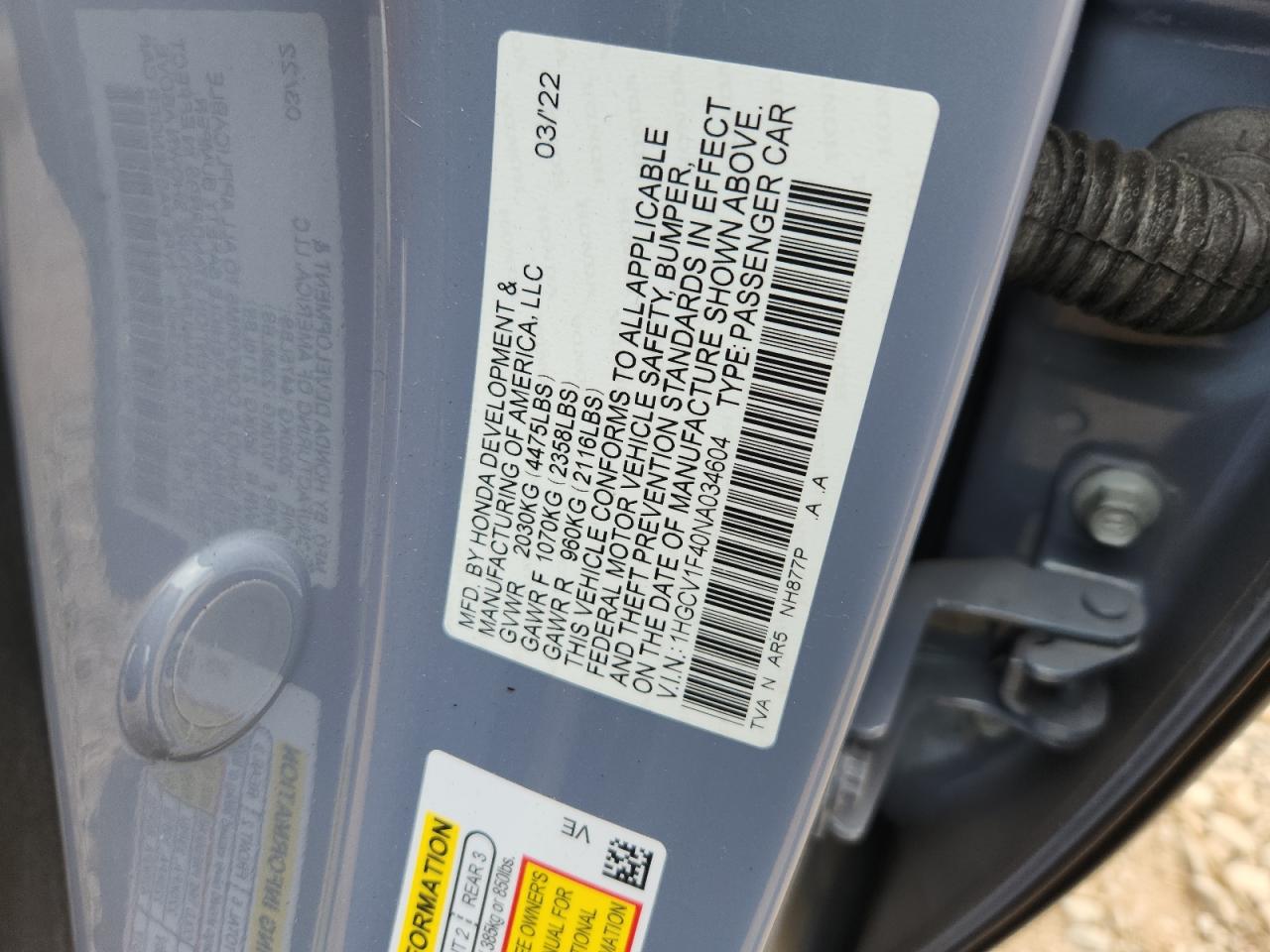 HONDA ACCORD SPORT SE