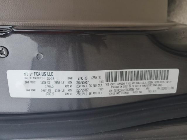 2015 CHRYSLER TOWN & COU 2C4RC1AG1FR639390