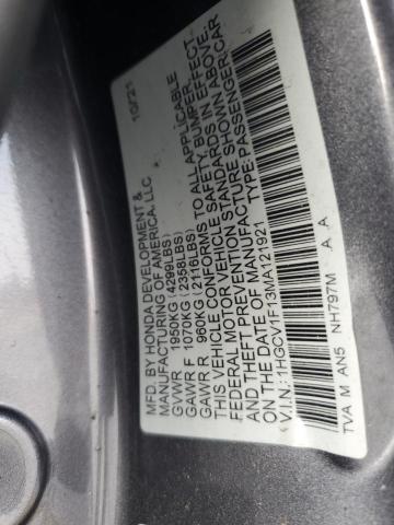 2021 HONDA ACCORD LX #3302644999