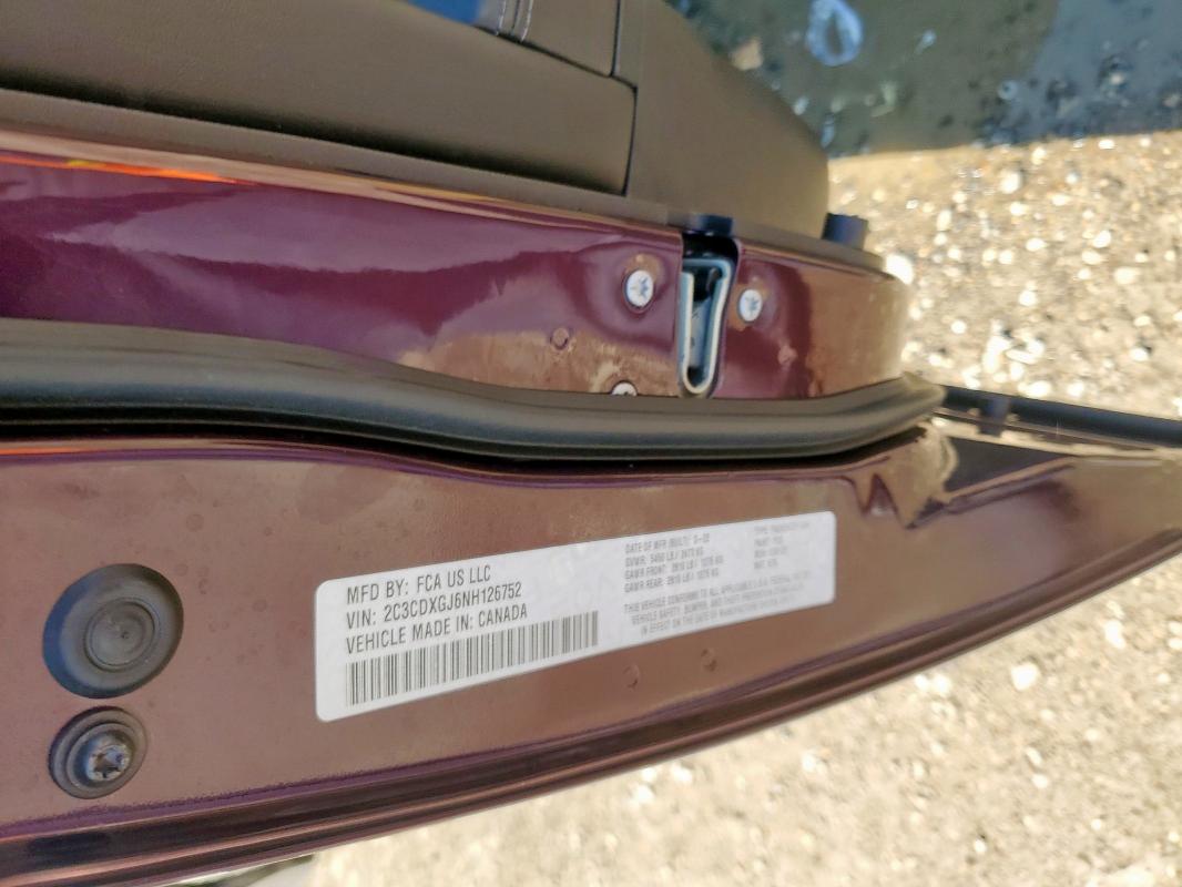 2022 DODGE CHARGER SC 2C3CDXGJ6NH126752