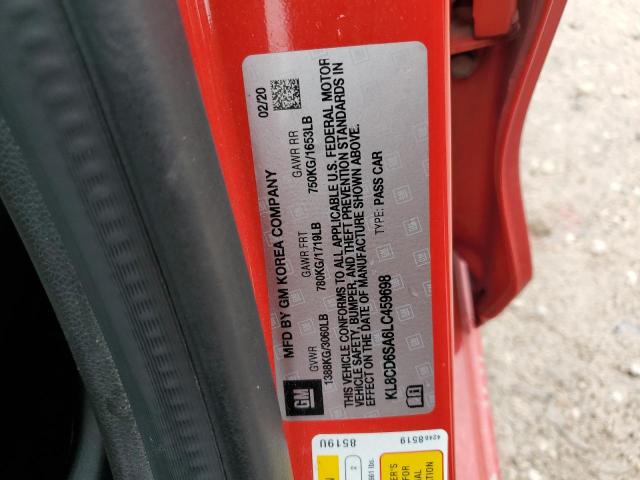 2020 CHEVROLET SPARK 1LT - KL8CD6SA6LC459698