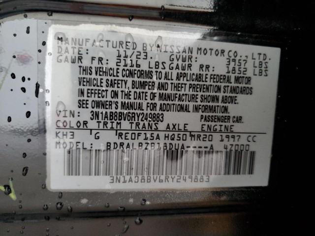 2024 NISSAN SENTRA S 3N1AB8BV6RY249883