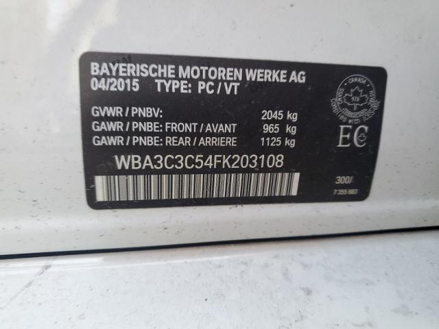 2015 BMW 320 I XDRI WBA3C3C54FK203108