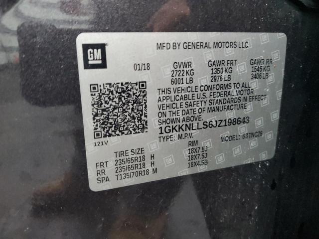 2018 GMC ACADIA SLE 1GKKNLLS6JZ198643