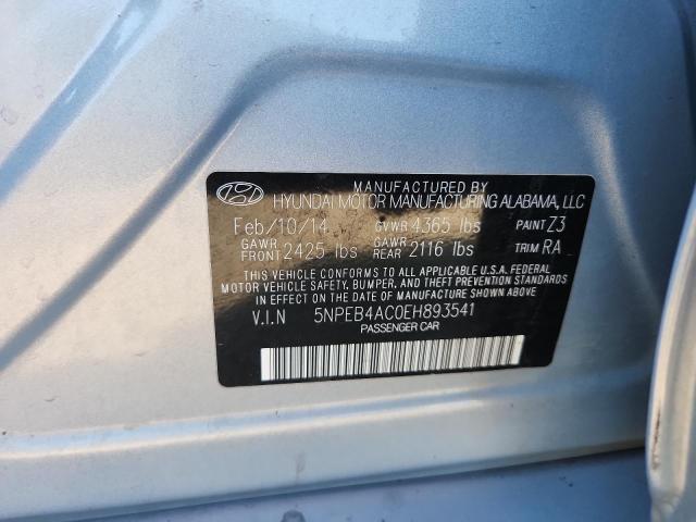 2014 HYUNDAI SONATA GLS - 5NPEB4AC0EH893541