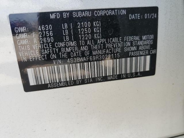 2024 SUBARU LEGACY PRE 4S3BWAF69R3022115