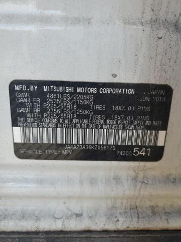 2019 MITSUBISHI OUTLANDER SE JA4AZ3A36KZ056179