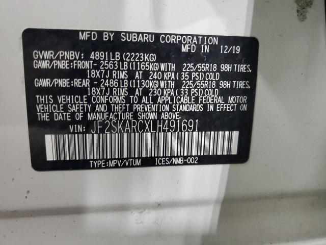 2020 SUBARU FORESTER SPORT JF2SKARCXLH491691