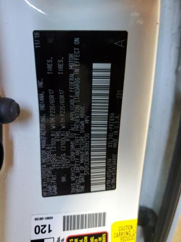 2019 TOYOTA SIENNA XLE 5TDYZ3DC8KS992130