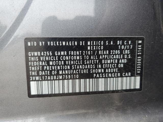 2018 VOLKSWAGEN GOLF SPORT 3VWL17AU8JM759110