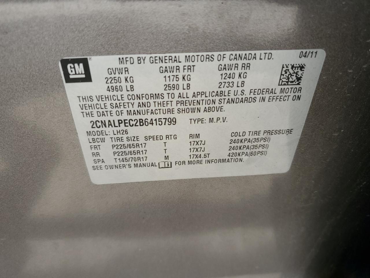 CHEVROLET EQUINOX LT