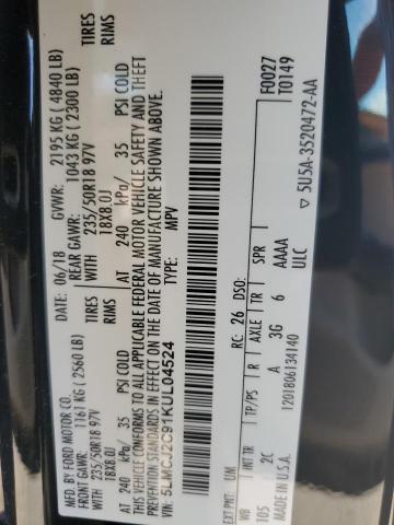 2019 LINCOLN MKC SELECT 5LMCJ2C91KUL04524