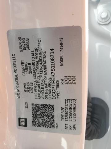 2025 CHEVROLET COLORADO Z 1GCPTFEK7S1108714