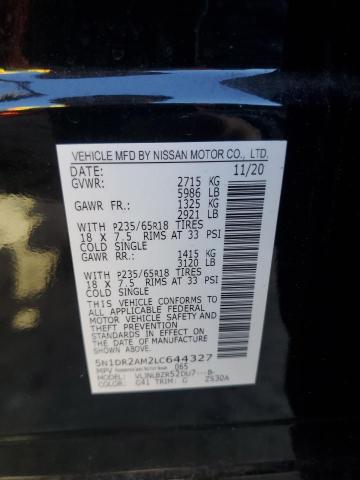 2020 NISSAN PATHFINDER - 5N1DR2AM2LC644327