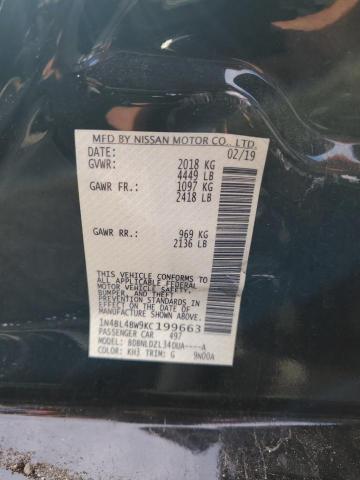 2019 NISSAN ALTIMA S 1N4BL4BW9KC199663