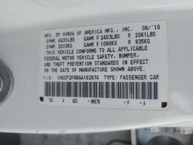 2010 HONDA ACCORD EXL - 1HGCP2F88AA162974