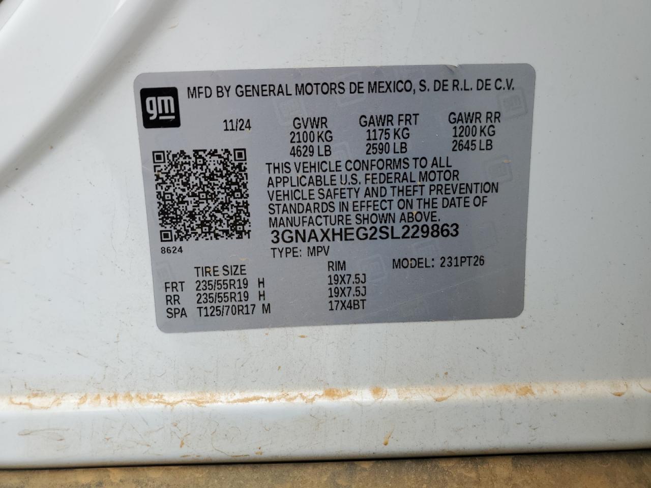 CHEVROLET EQUINOX LT