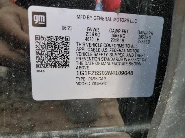 2022 CHEVROLET BOLT EUV P 1G1FZ6S02N4109648