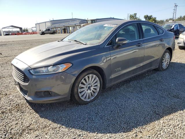 FORD FUSION SE PHEV 2014 gray sedan 4d hybrid engine 3FA6P0PUXER344091 photo #1