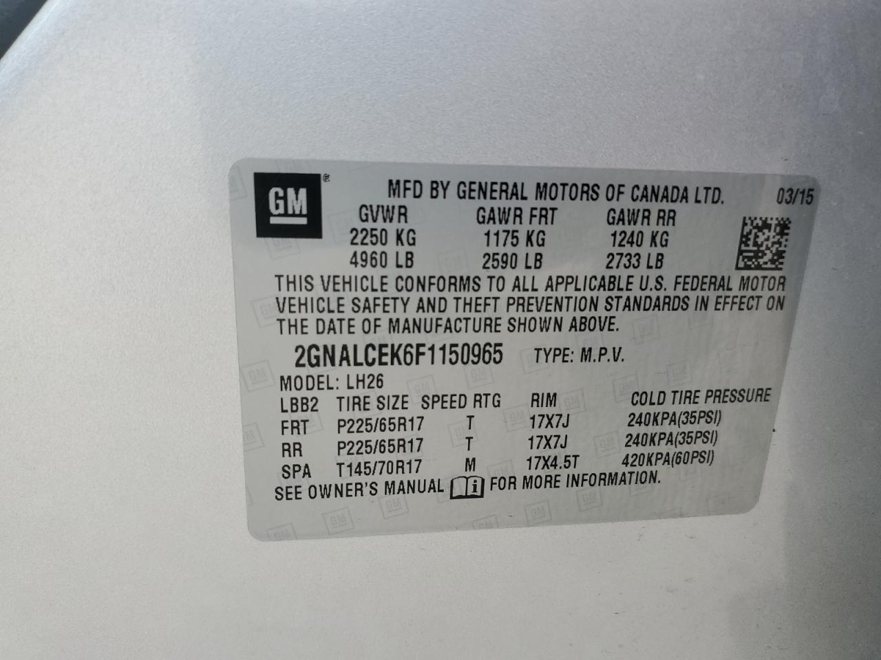 CHEVROLET EQUINOX LT