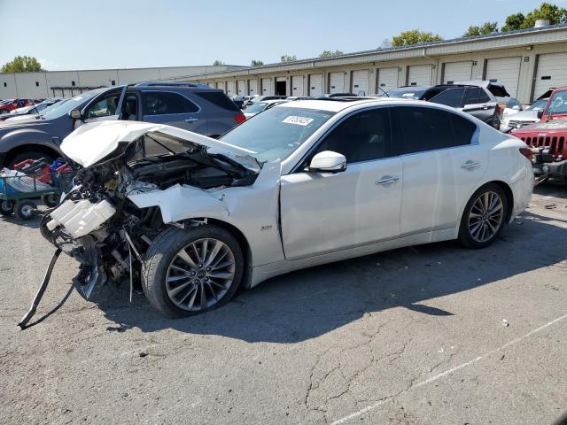 INFI Q50 LUXE 2018 white  gas JN1EV7AP4JM351017 photo #1