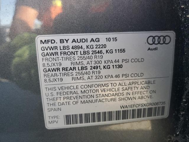 2016 AUDI Q3 PREMIUM #3296928866