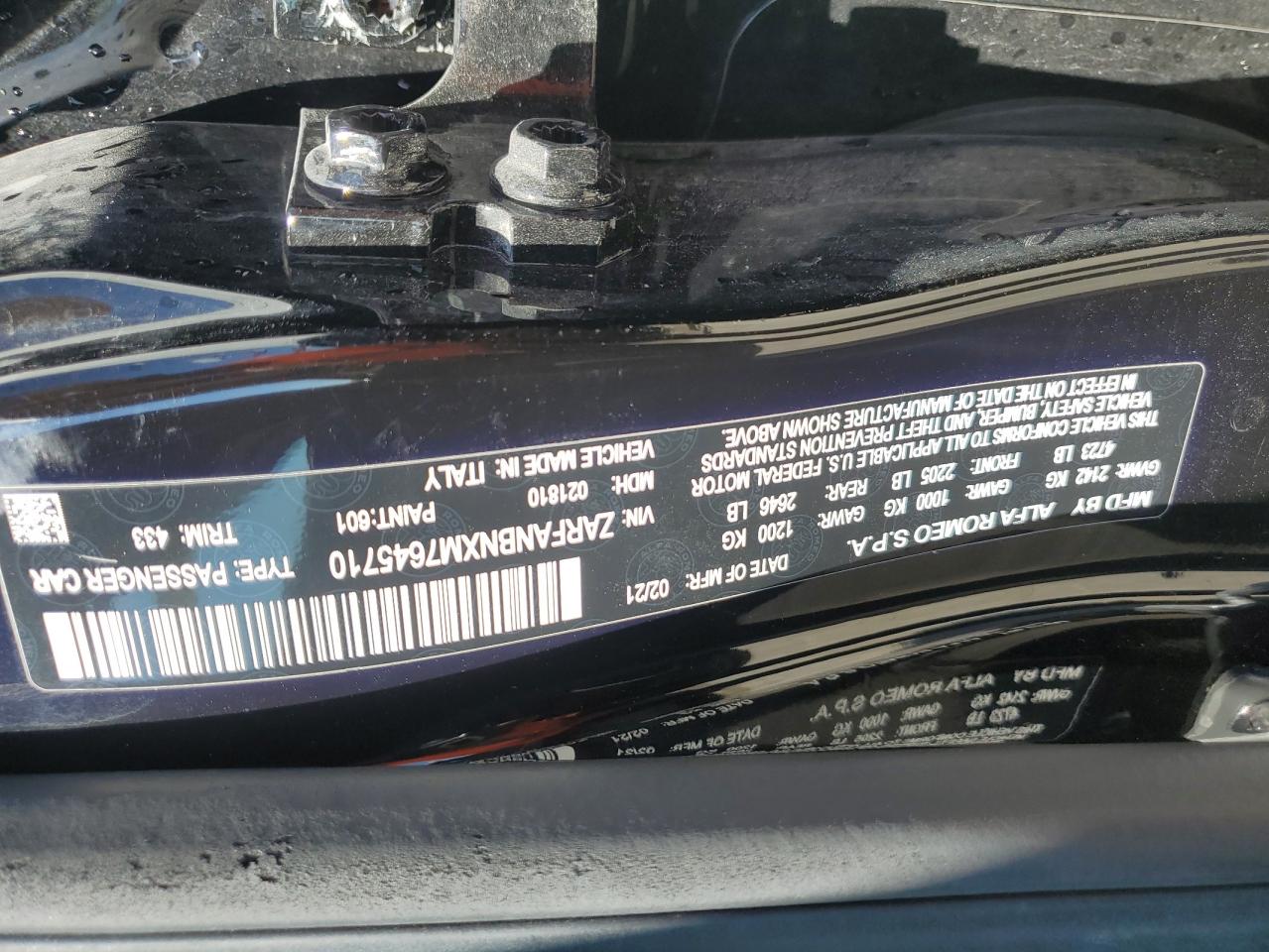 ALFA ROMEO GIULIA TI