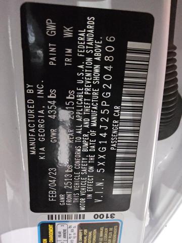 2023 KIA K5 LXS 5XXG14J25PG204806